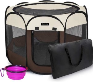 Portable Foldable Pet Playpen and Carrying Case