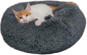 Dog Bed Cat Bed Cushion Bed Faux Fur Donut