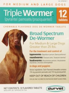 Triple Medium and Large Dog Wormer